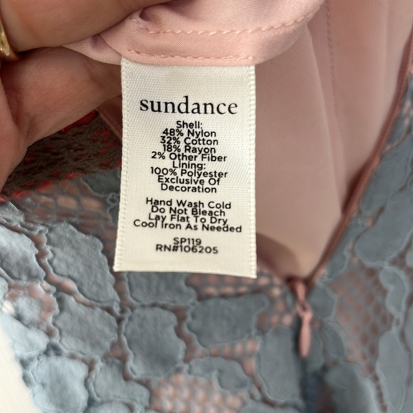 Sundance Vintage Days Lace Peplum Top - Picture 6 of 9